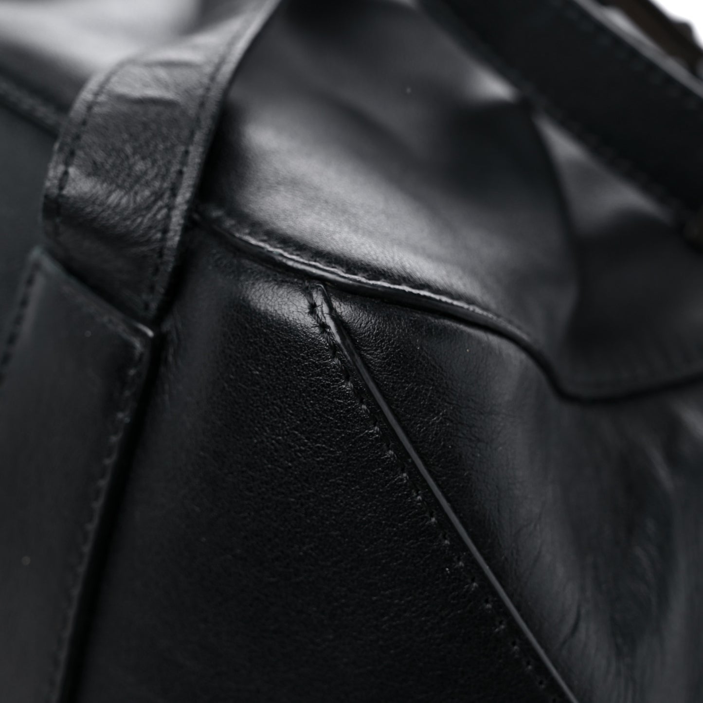Calfskin Large PS Courier Backpack Black