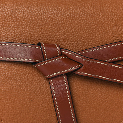 Loewe Grained Calfskin Mini Gate Crossbody Bag Caramel Pecan 7 of 9