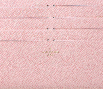 Louis Vuitton Damier Azur Pochette Felicie Chain Wallet Rose Ballerine 7 of 15