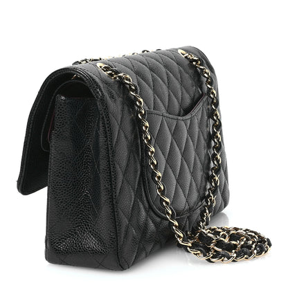 Chanel Caviar Quilted Medium Double Flap Black 3 of 11