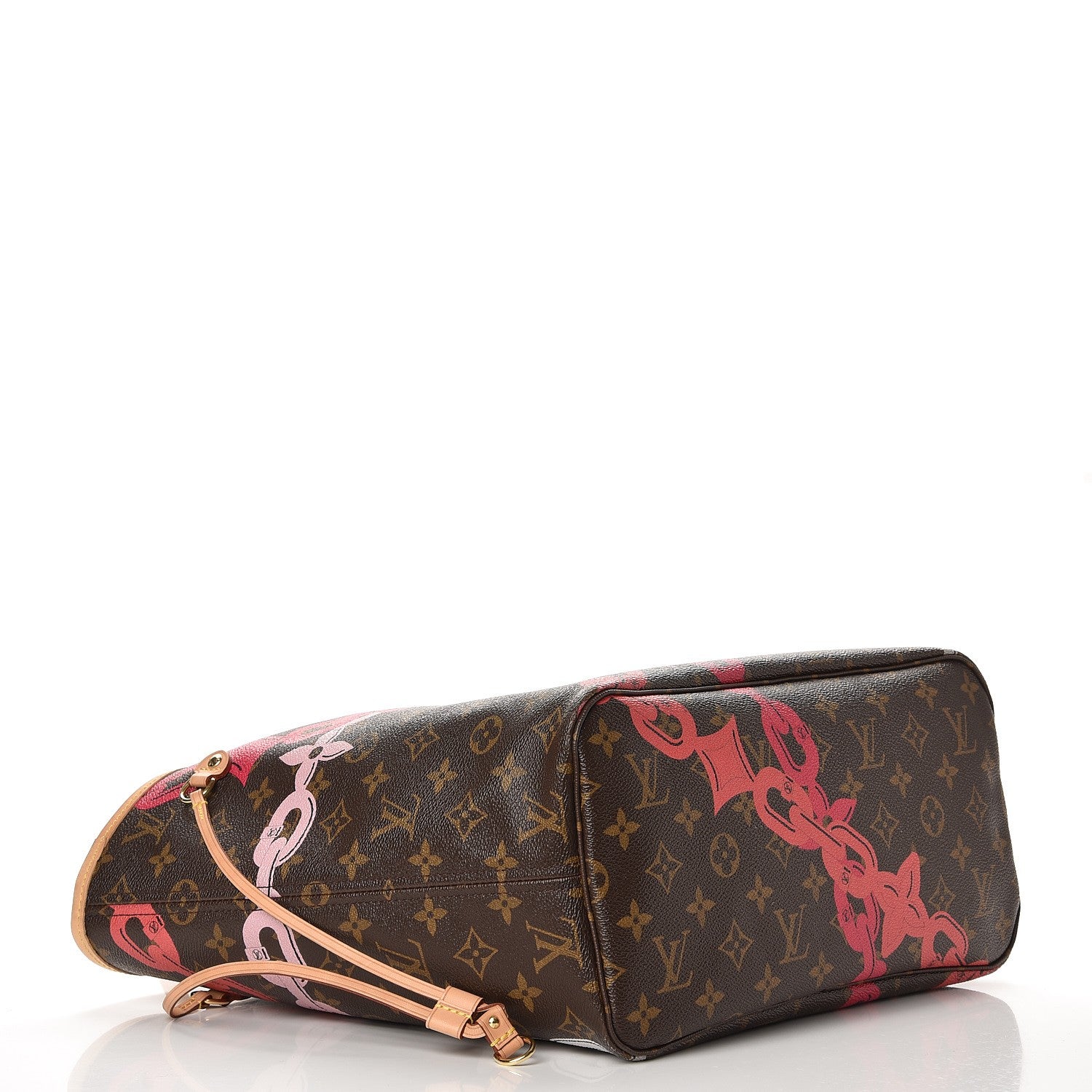 Louis Vuitton Monogram Bay Neverfull MM Rose Ballerine Poppy 4 of 11
