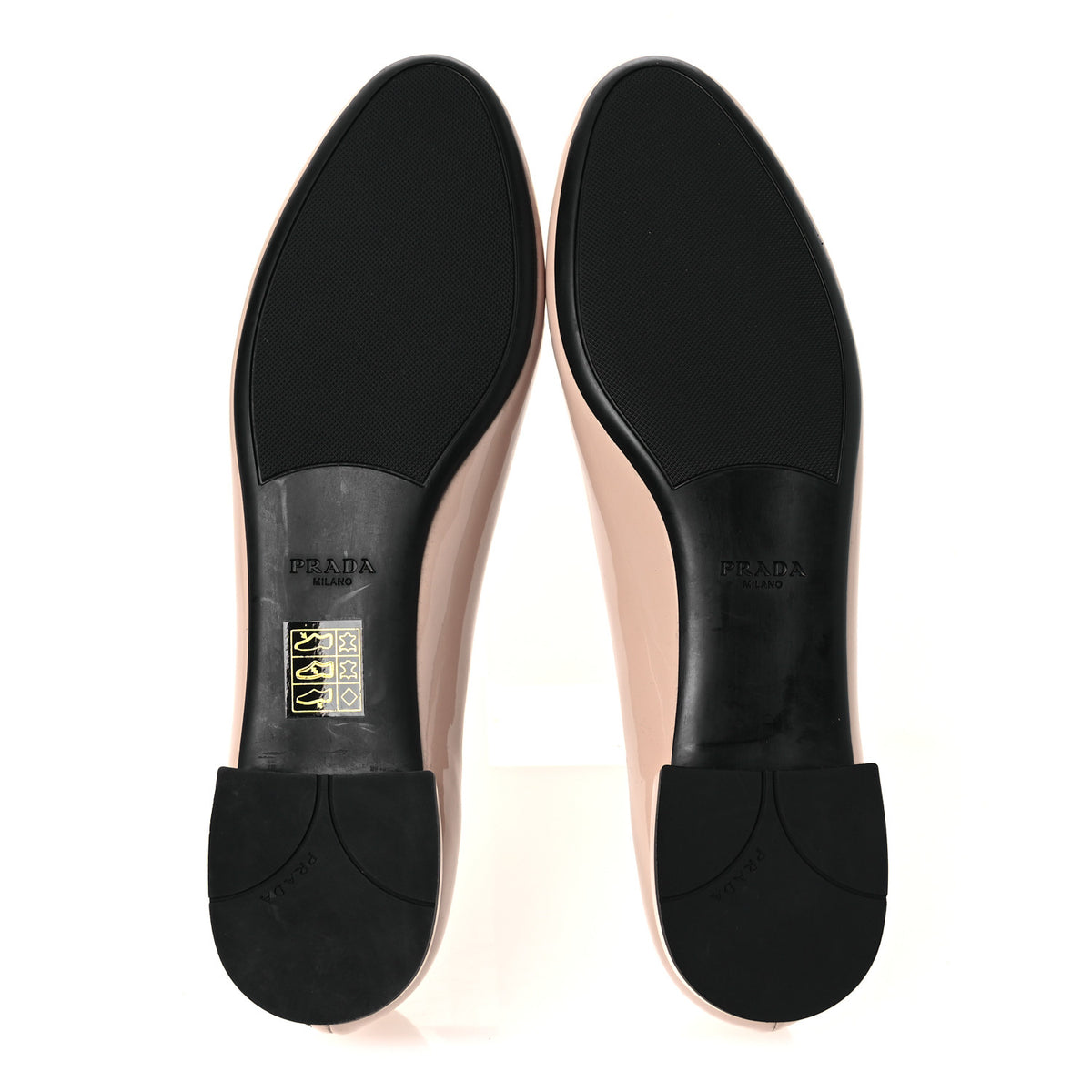 Patent Triangle Ballerina Flats 37.5 Cipria