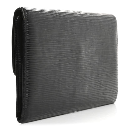 Louis Vuitton Epi Porte Tresor International Wallet Black 3 of 12