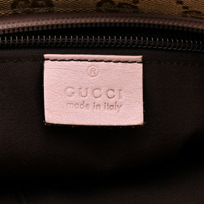 Gucci Monogram Web Small Flat Messenger Crossbody Pink Blue 6 of 10