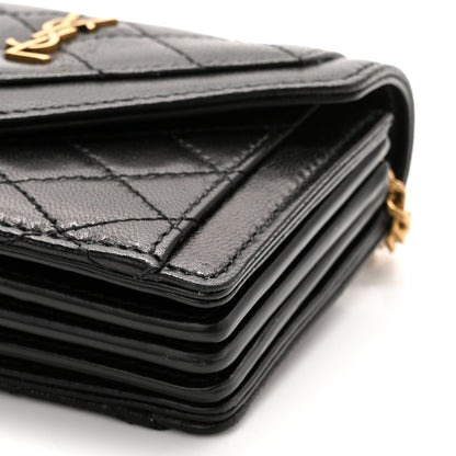Saint Laurent Lambskin Quilted Micro Gaby Bag Black 10 of 11