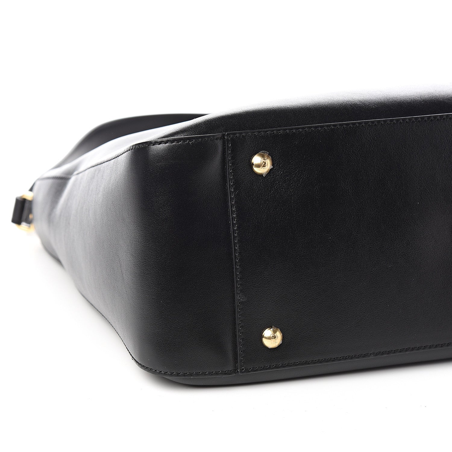 Fendi Vitello Glacier Medium FF Tote Black 7 of 9