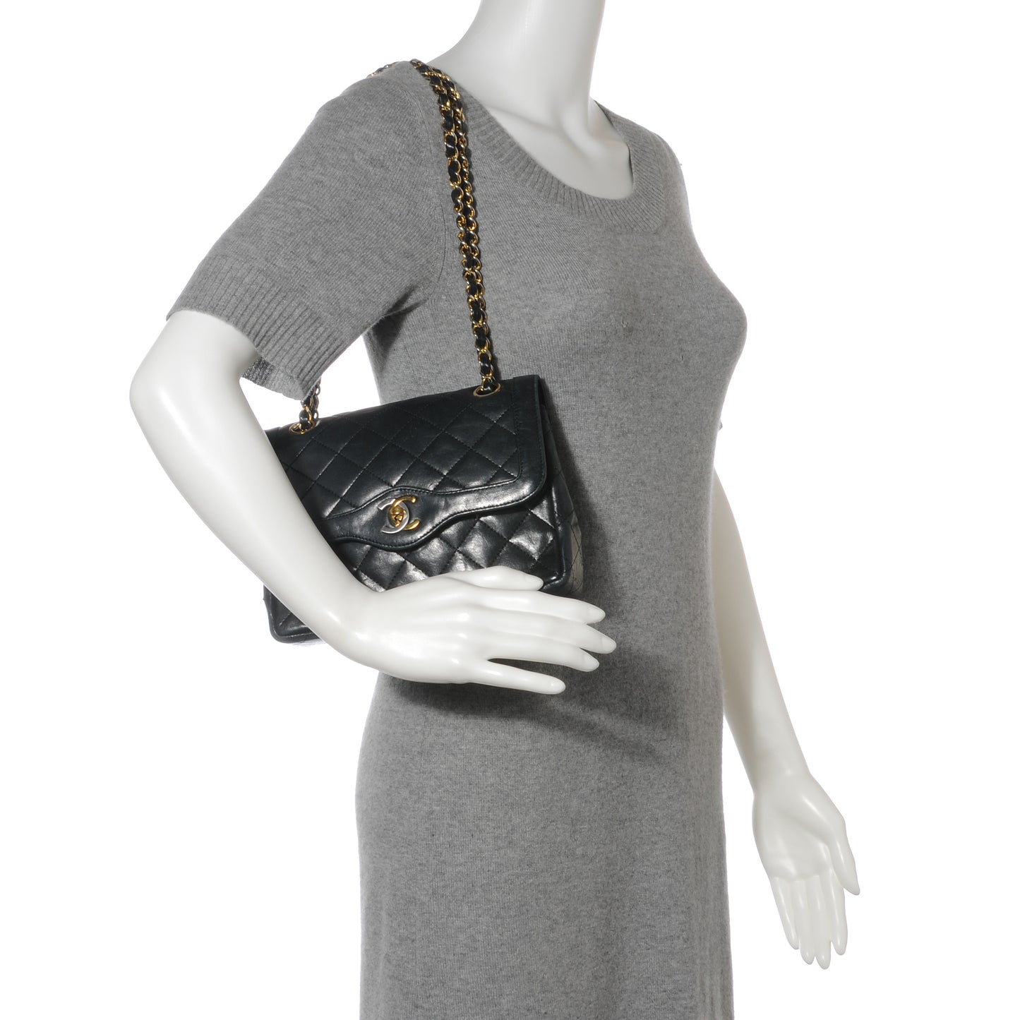 Lambskin Small Flap Bag Black