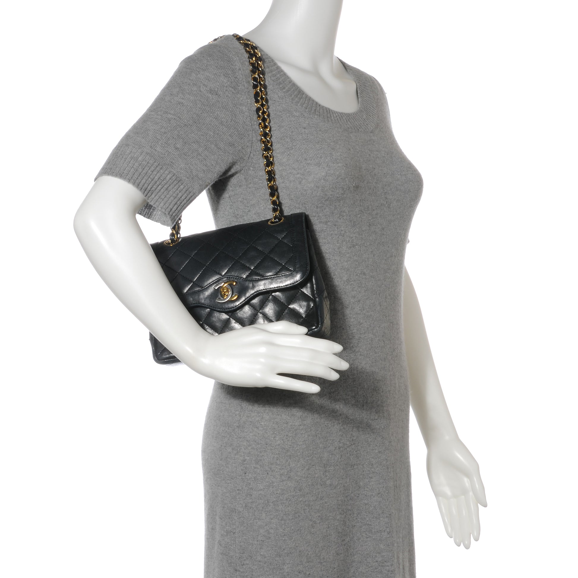 Chanel Lambskin Small Flap Bag Black 2 of 10