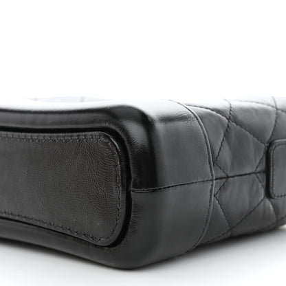 Chanel Aged Calfskin Quilted Small Gabrielle Hobo Black 10 of 11