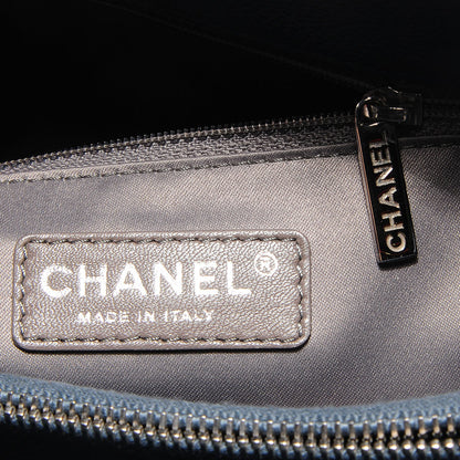 Chanel Caviar Grand Shopping Tote GST Dark Blue 5 of 8