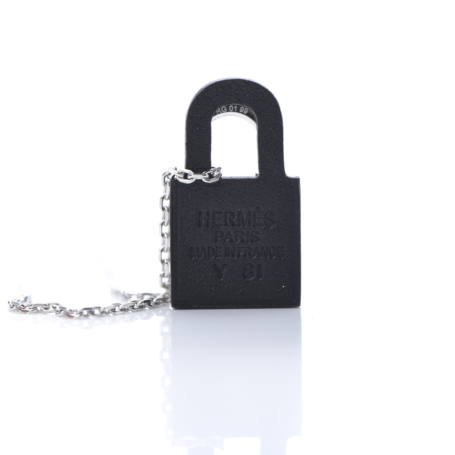 Hermes Swift O'Kelly Pendant Necklace Black 4 of 6