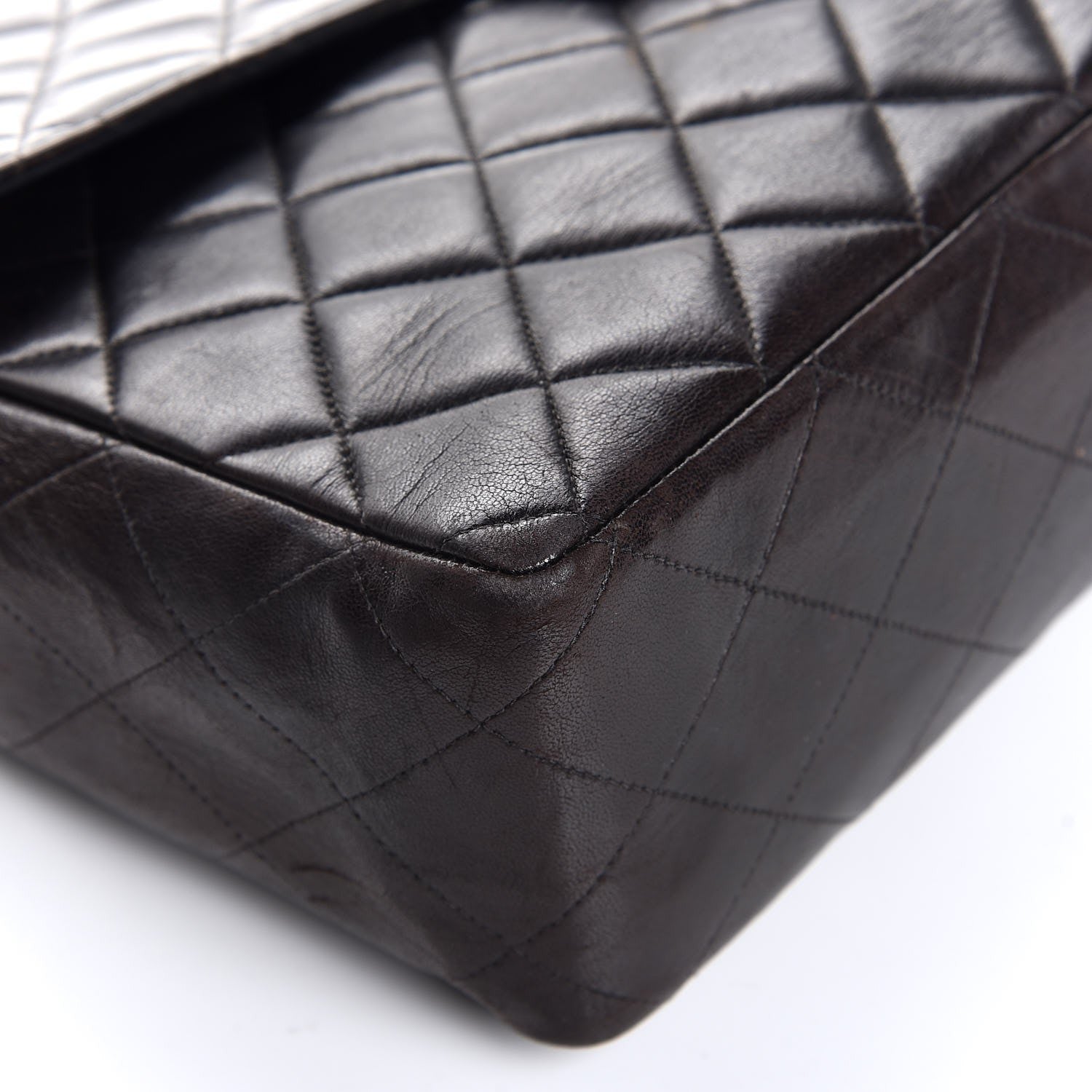 Chanel Lambskin Quilted Jumbo Single Flap Black 11 of 26