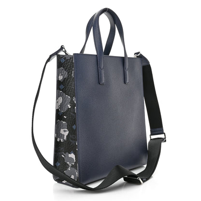 MCM Calfskin Small Portuna Tote Black 3 of 9