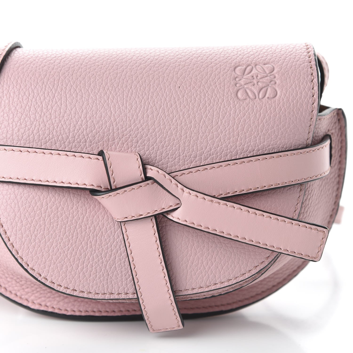 Loewe Grained Calfskin Mini Gate Crossbody Bag Pastel Pink 9 of 9