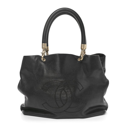 Chanel Deerskin CC Tote Black Black 1 of 10