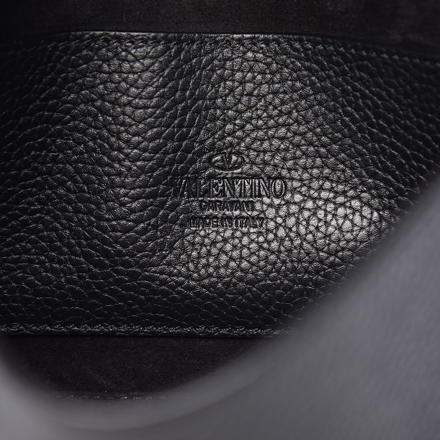 Pebbled Calfskin Medium Rockstud Flip Lock Crossbody Bag Black