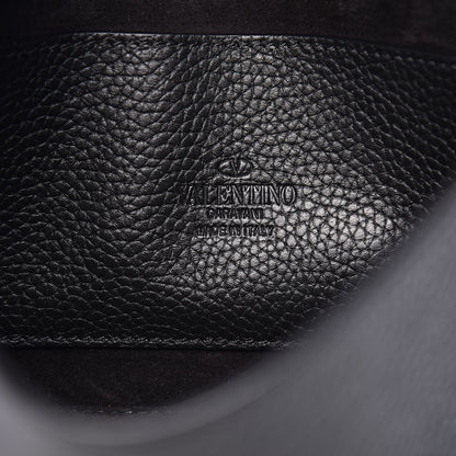 Valentino Garavani Pebbled Calfskin Medium Rockstud Flip Lock Crossbody Bag Black 6 of 10