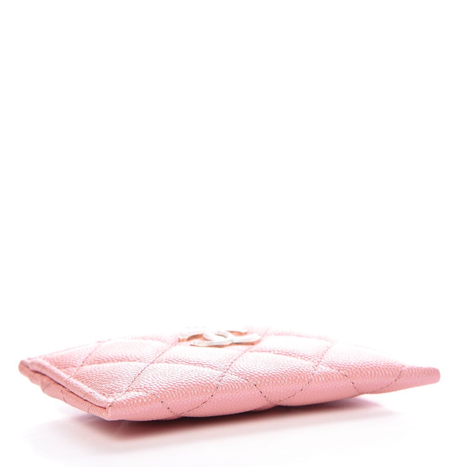 Chanel Iridescent Caviar Quilted Card Holder Rose Pink 4 of 9