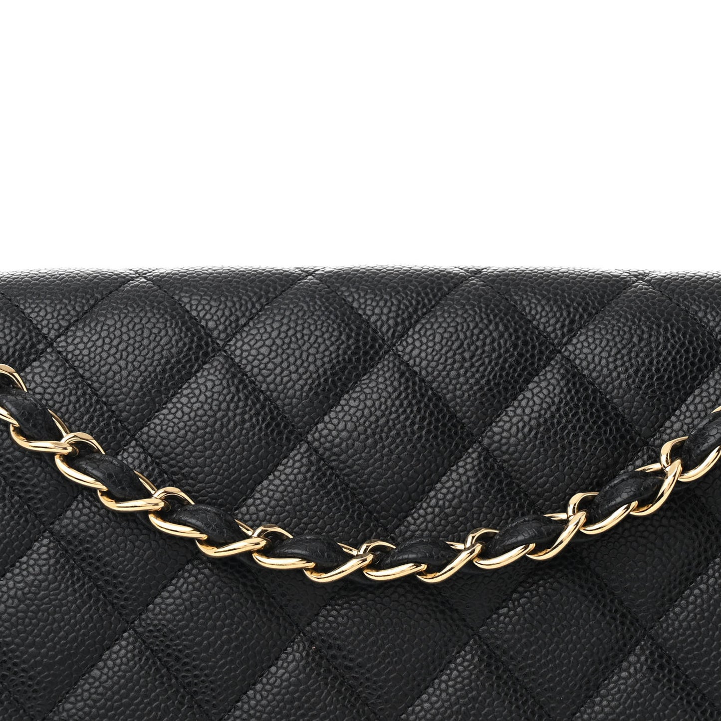 Caviar Quilted Maxi Single Flap Black