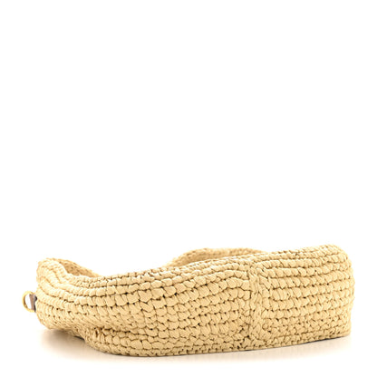 Miu Miu Fabric Crochet Wander Hobo Beige Khaki 5 of 12