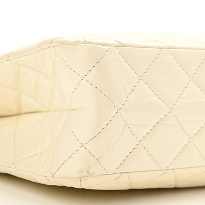 Chanel Aged Calfskin Quilted Reissue 2.55 Tote Ivory 9 of 13
