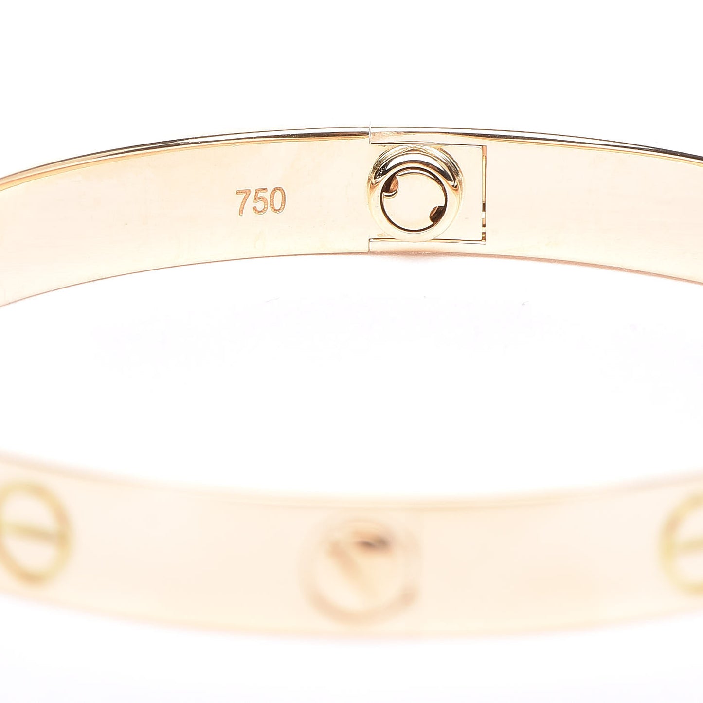 18K Yellow Gold LOVE Bracelet 17