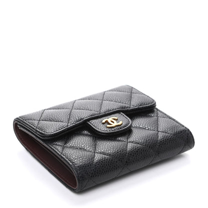 Chanel Caviar Quilted Compact Flap Wallet Black 4 of 12