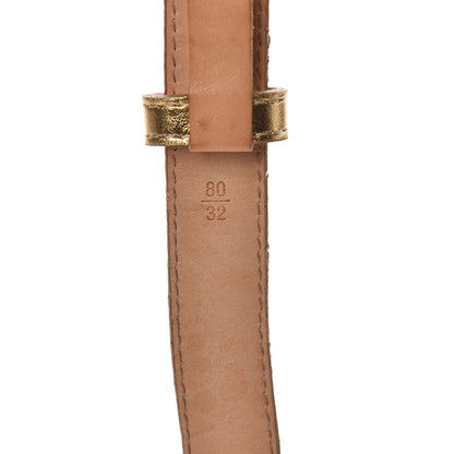 Louis Vuitton Signature LV Initiales Belt 80 32 Gold 4 of 9