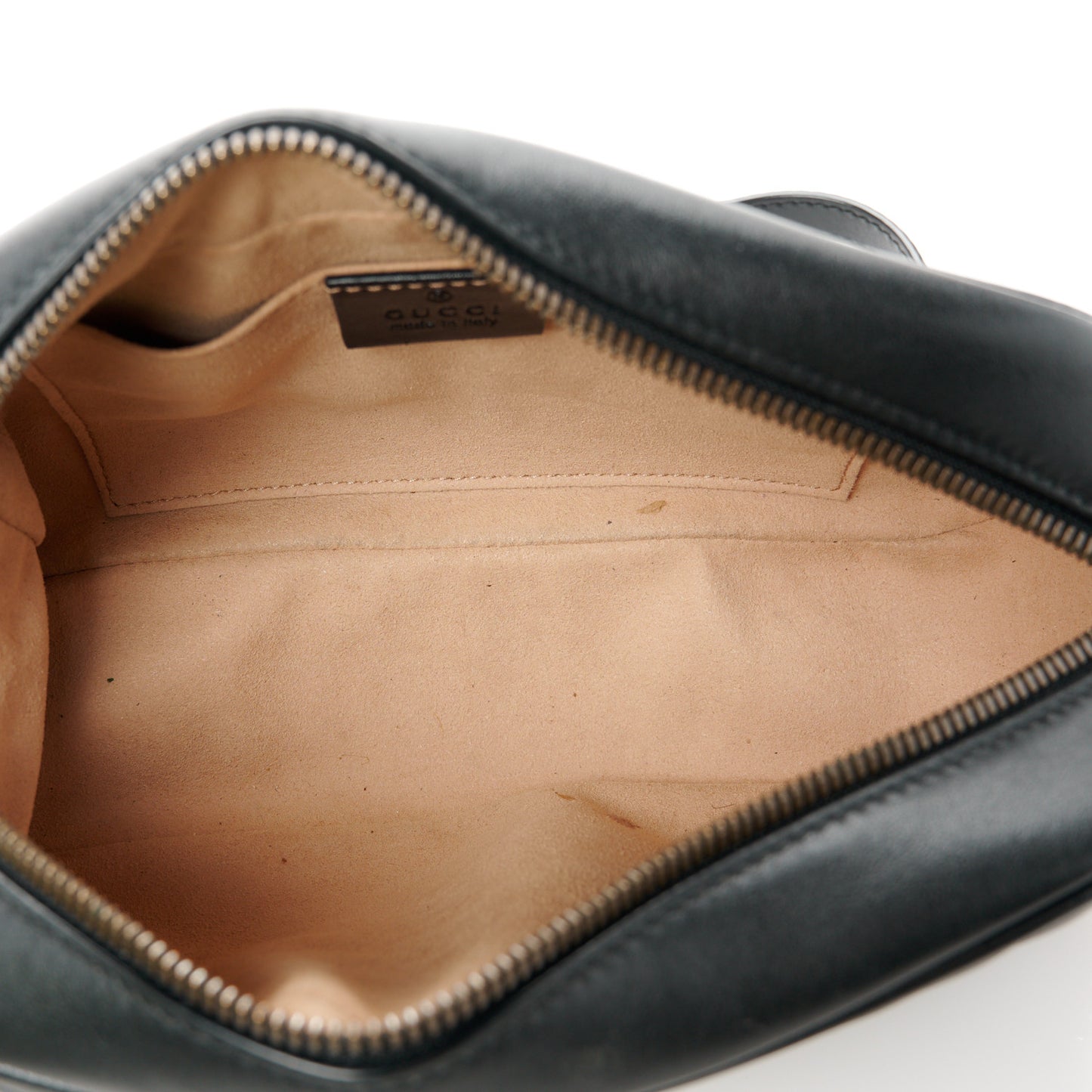 Calfskin Matelasse Small GG Marmont Chain Shoulder Bag Black