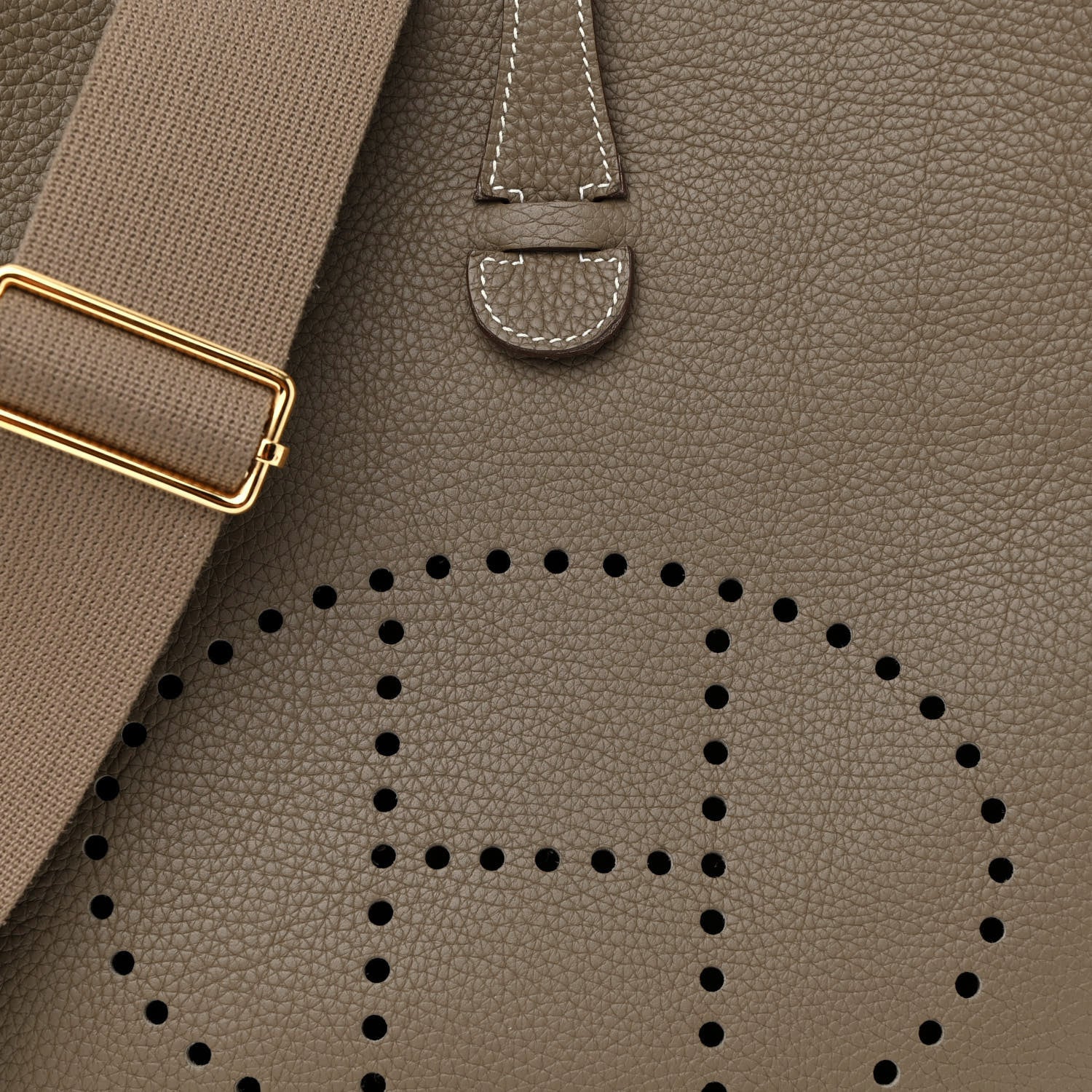 Hermes Taurillon Clemence Evelyne III PM Etoupe 8 of 12