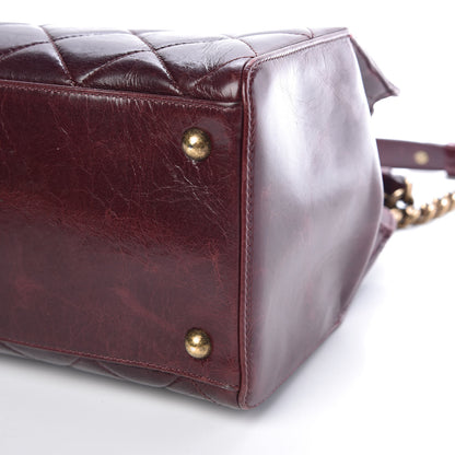 Chanel Glazed Calfskin Perfect Edge Tote Bordeaux 9 of 9