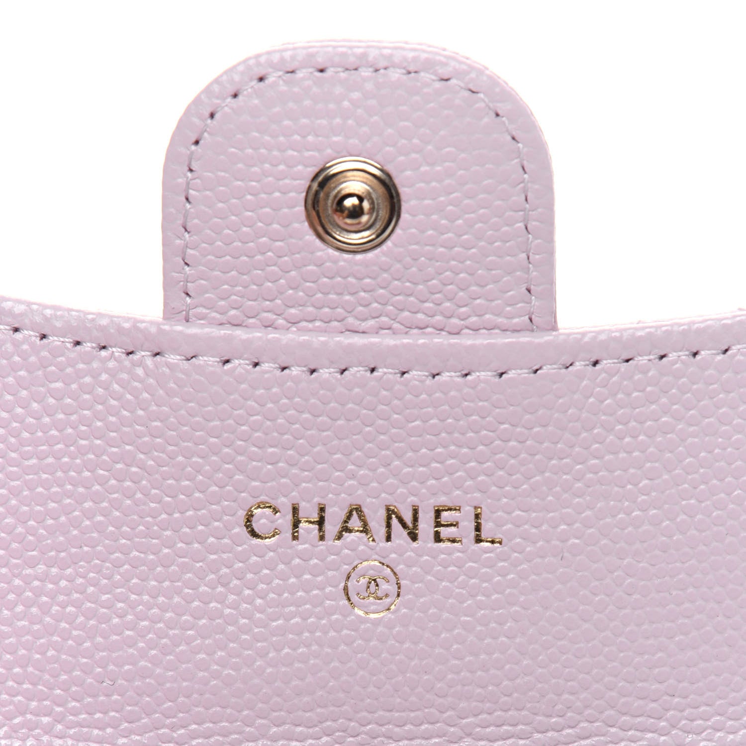 Chanel Caviar Quilted Flap Card Holder Wallet Light Pink 5 of 11