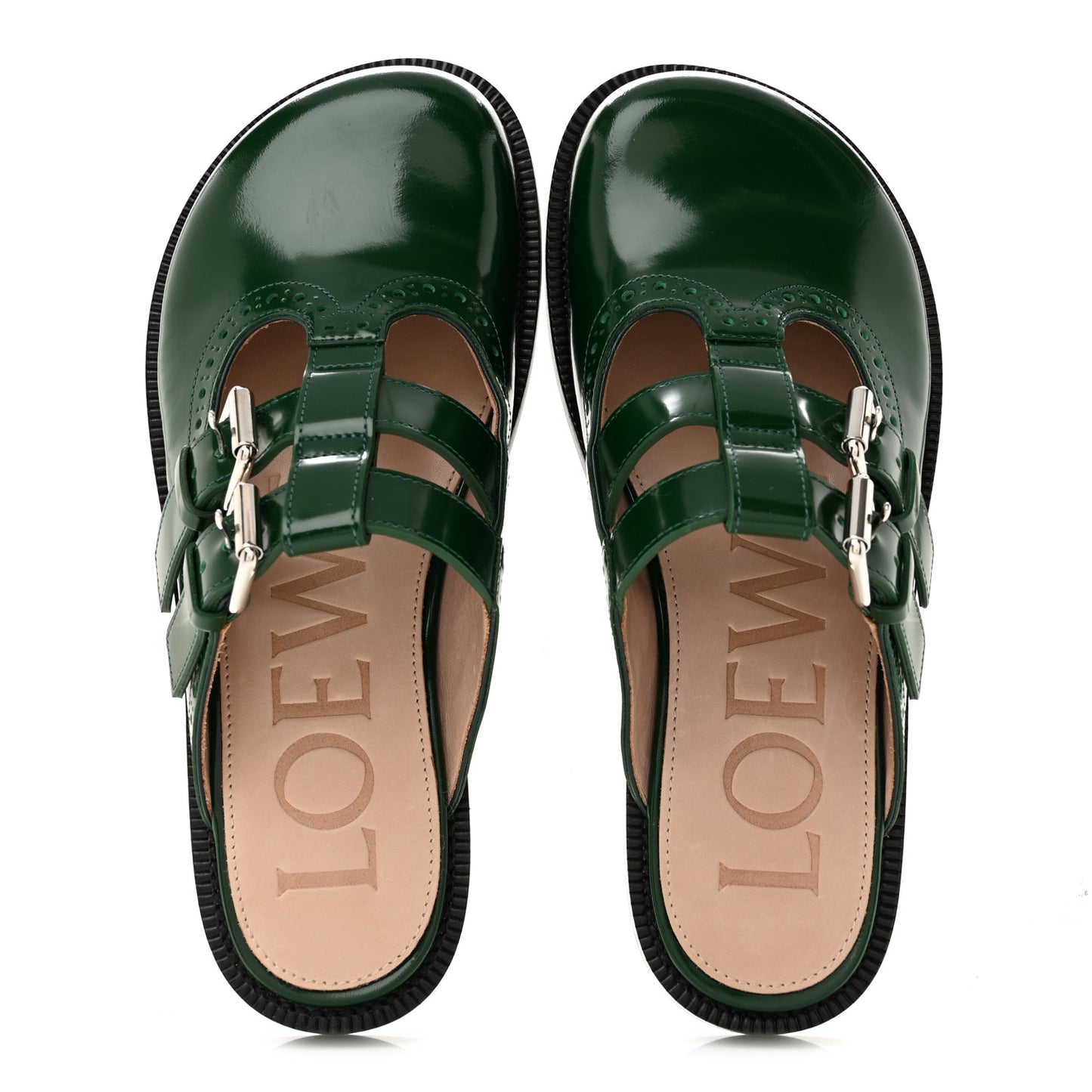 Calfskin Campo Mary Jane Mule 36 Green