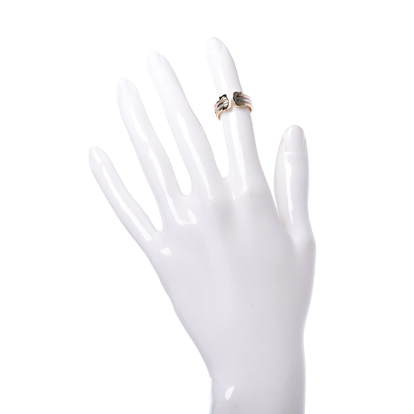 18K Pink Yellow White Gold C De Ring 45 3.25