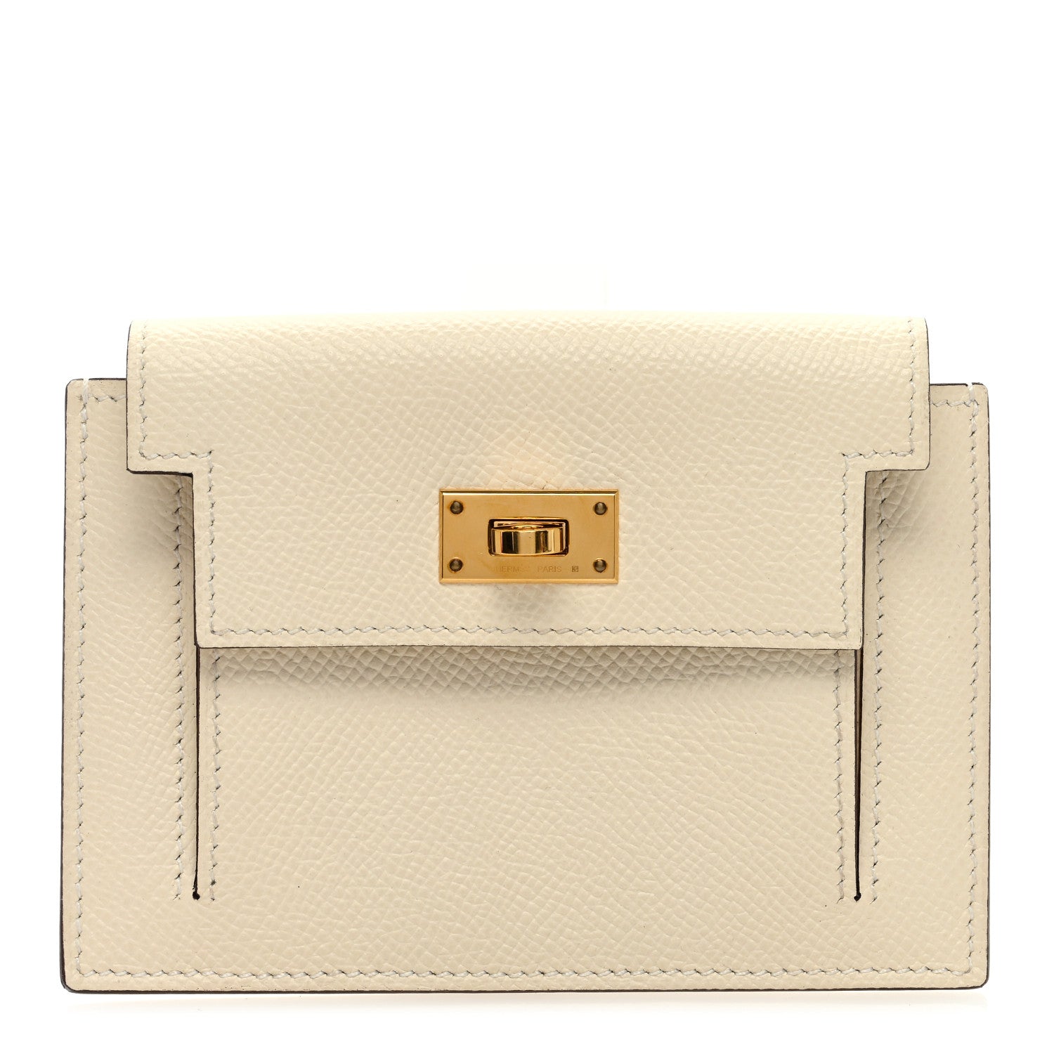 Hermes Epsom Kelly Pocket Compact Wallet Nata 1 of 7