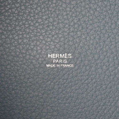 Hermes Taurillon Clemence Picotin 26 GM Ciel 6 of 6