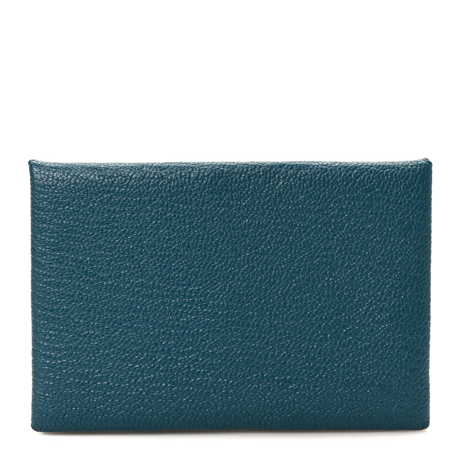 Hermes Chevre Mysore Calvi Card Case Vert Bosphore 1 of 6