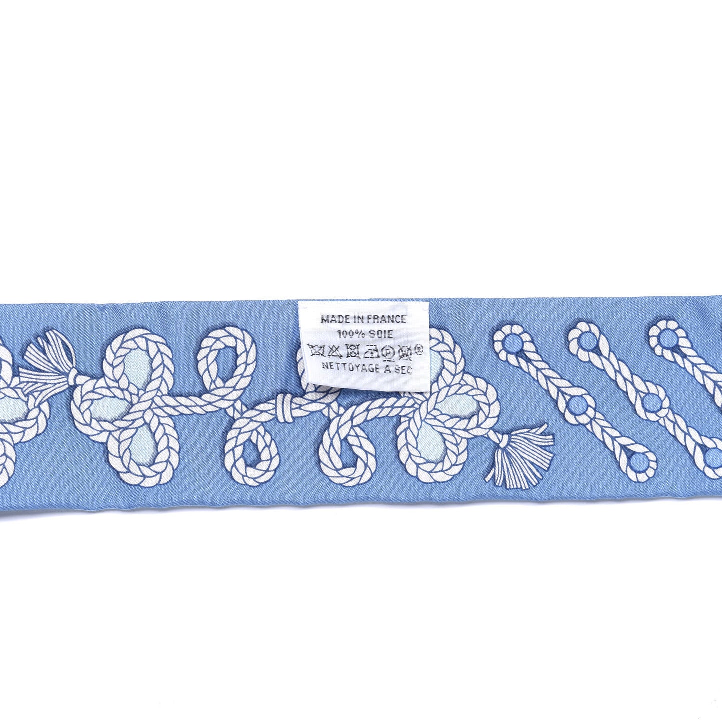 Silk Galons Et Brandebourg Twilly Ciel Ocean White