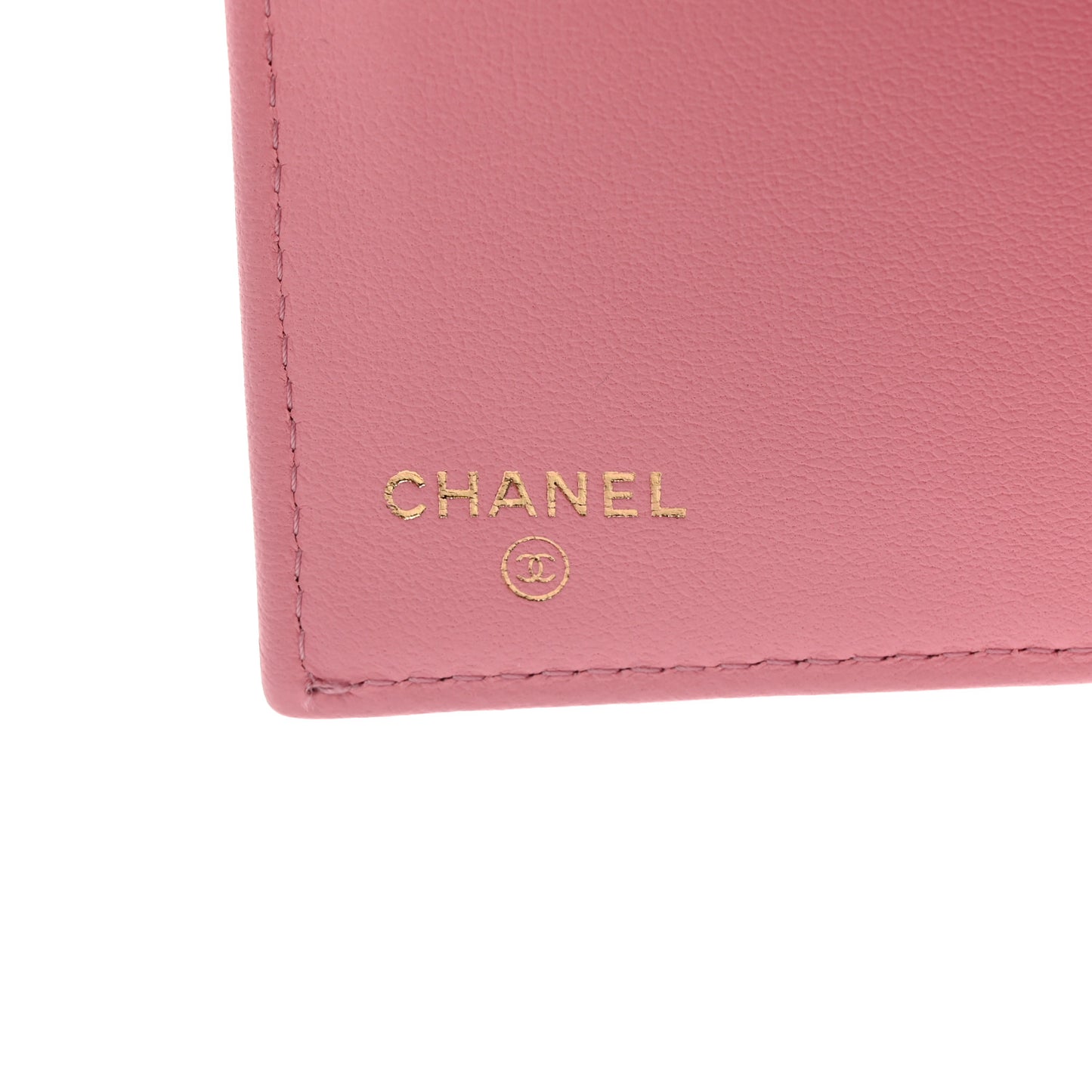 Lambskin Quilted Medium Flap Wallet Pink