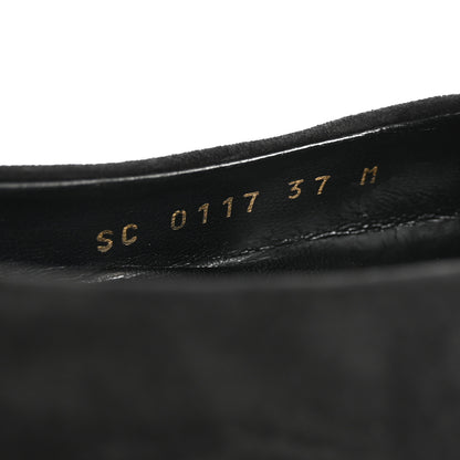Louis Vuitton Suede Monogram Uniformes Ballet Flats 37 Black 9 of 11