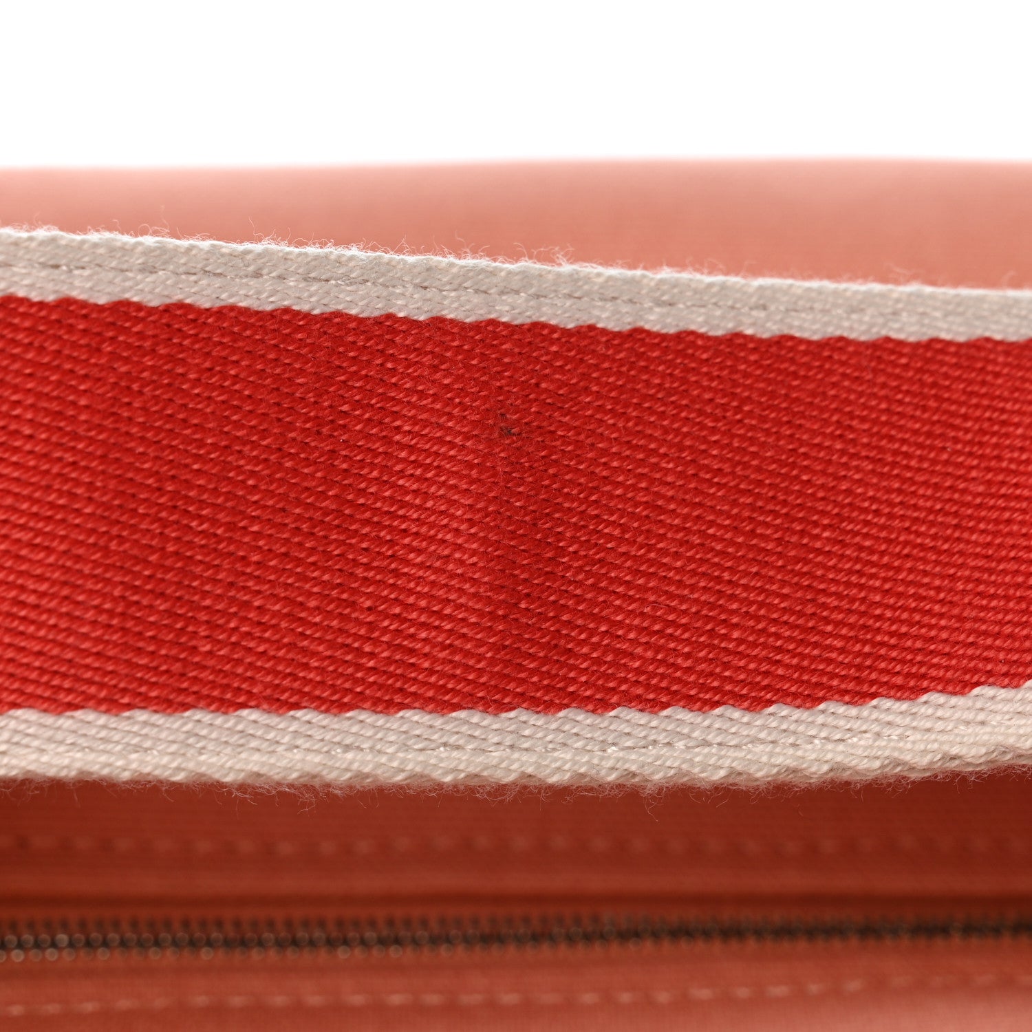 Hermes Canvas Large Bride-A-Brac Pouch Goyave 8 of 9