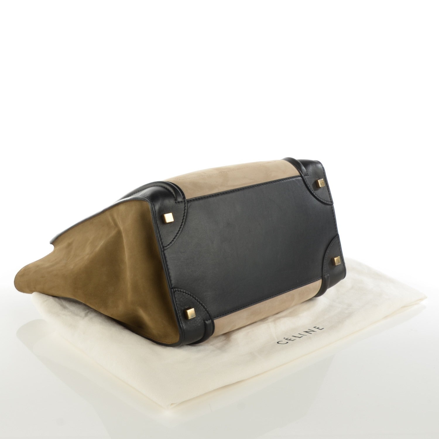 Celine Nubuck Smooth Calfskin Mini Tri-Color Luggage 4 of 9