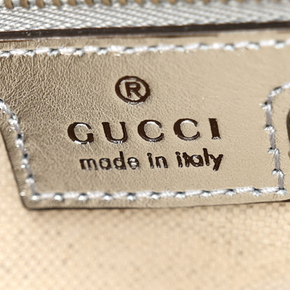 Gucci Metallic Demetra Small Horsebit 1955 Asymmetric Shoulder Bag Silver 6 of 10