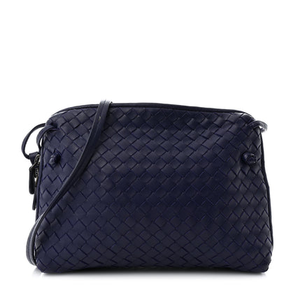 Bottega Veneta Nappa Intrecciato Nodini Crossbody Messenger Atlantic 1 of 11