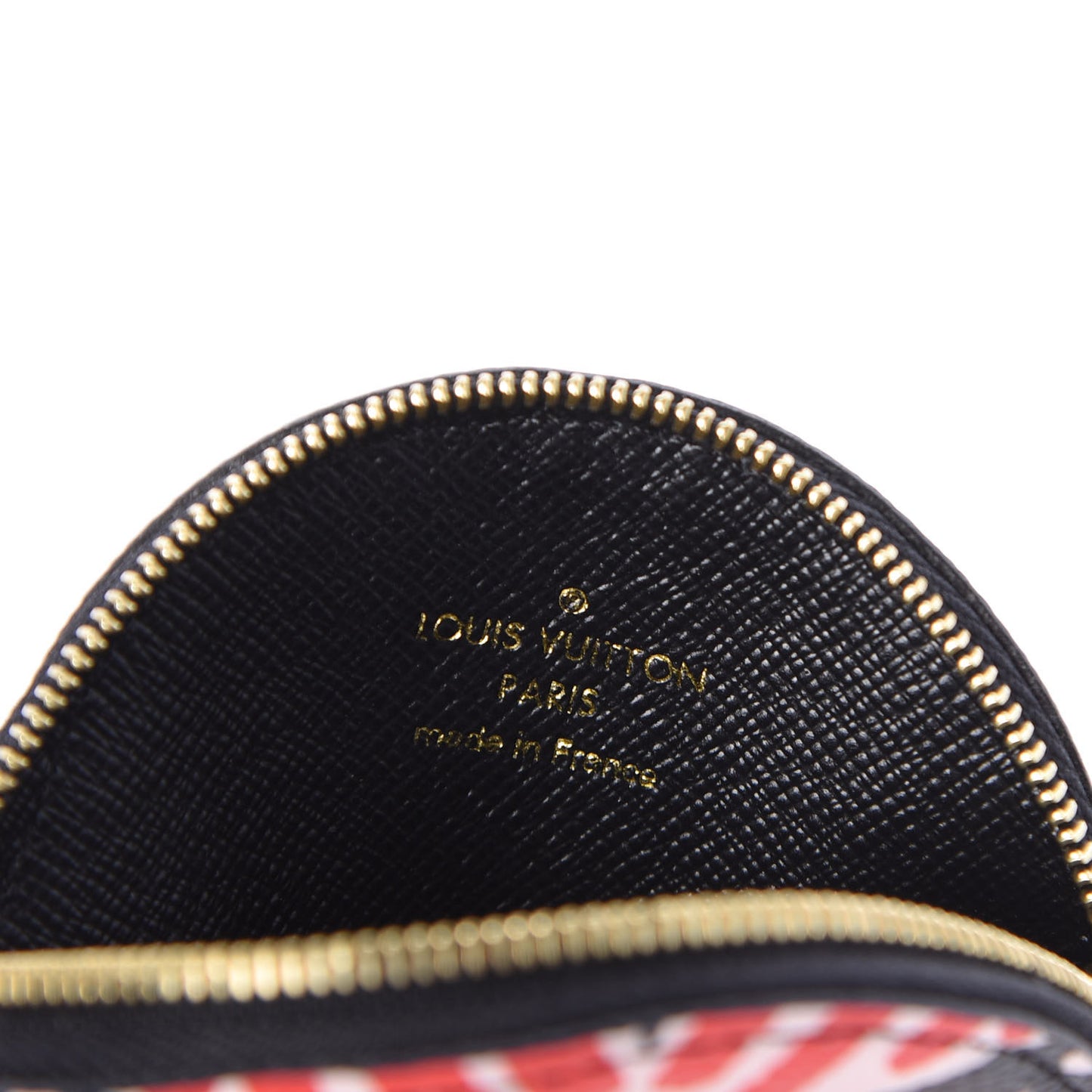 Monogram Giant Crafty Round Coin Purse Creme Rouge