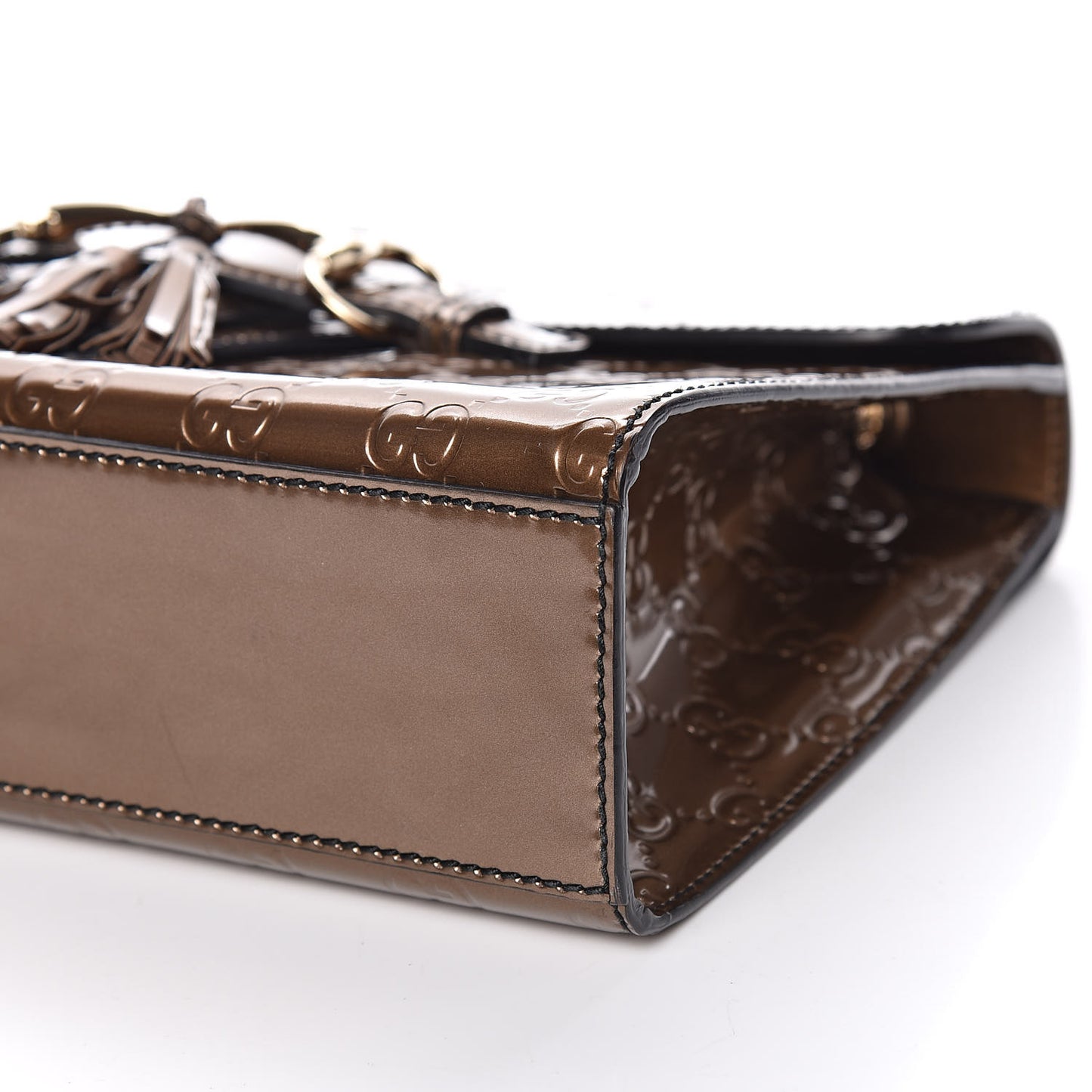 Shine Guccissima Medium Emily Chain Shoulder Bag Acero