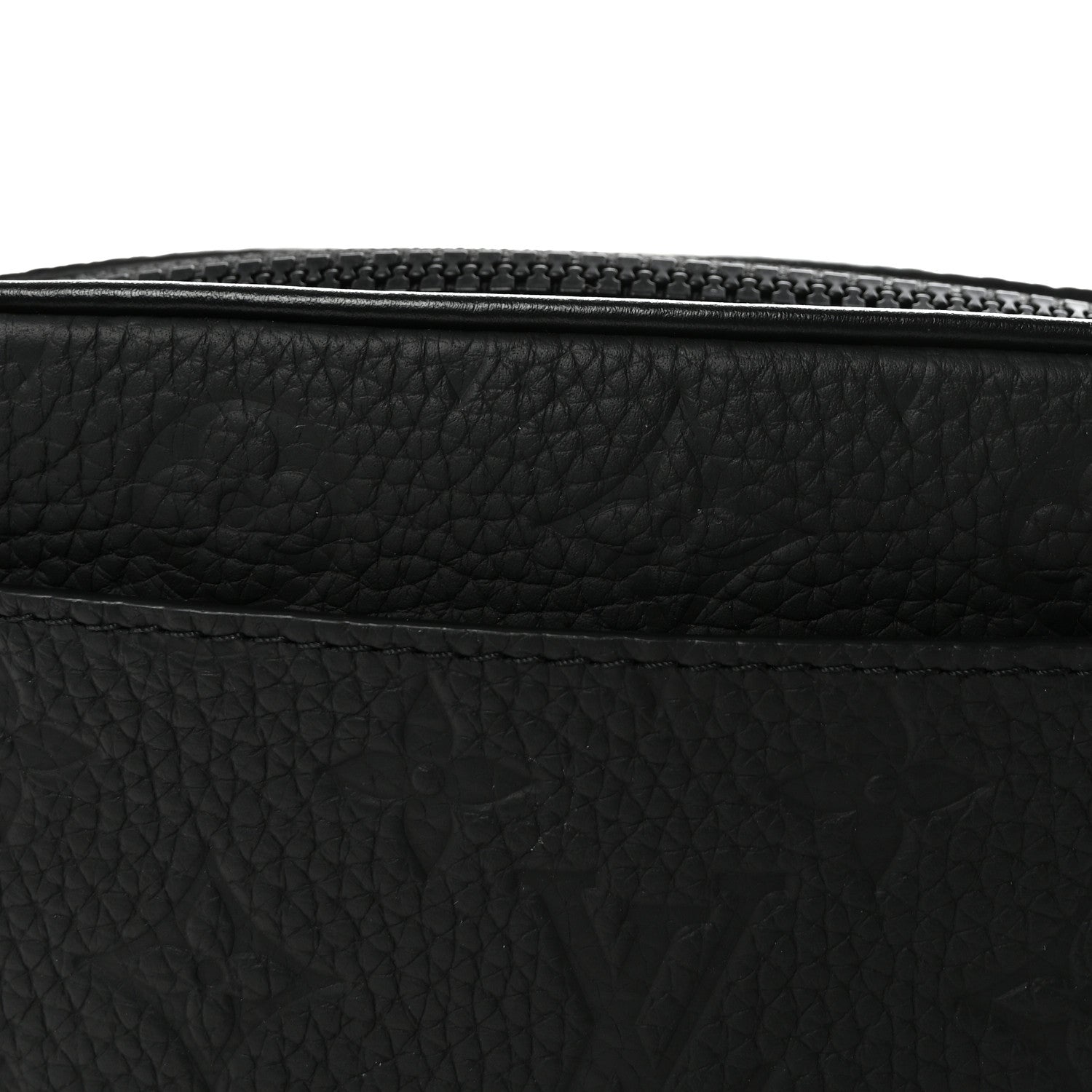 Louis Vuitton Taurillon Monogram Uniformes Solar Ray Soft Pochette Volga Belt Bag Black 6 of 8
