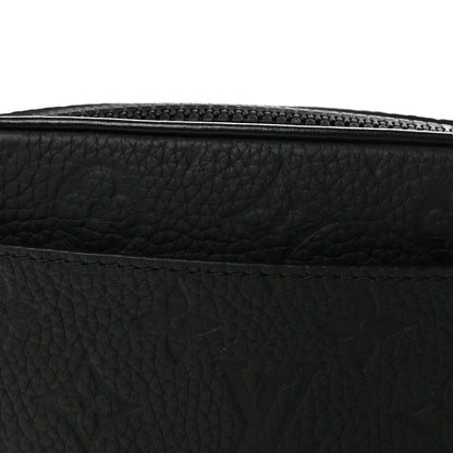 Louis Vuitton Taurillon Monogram Uniformes Solar Ray Soft Pochette Volga Belt Bag Black 6 of 8