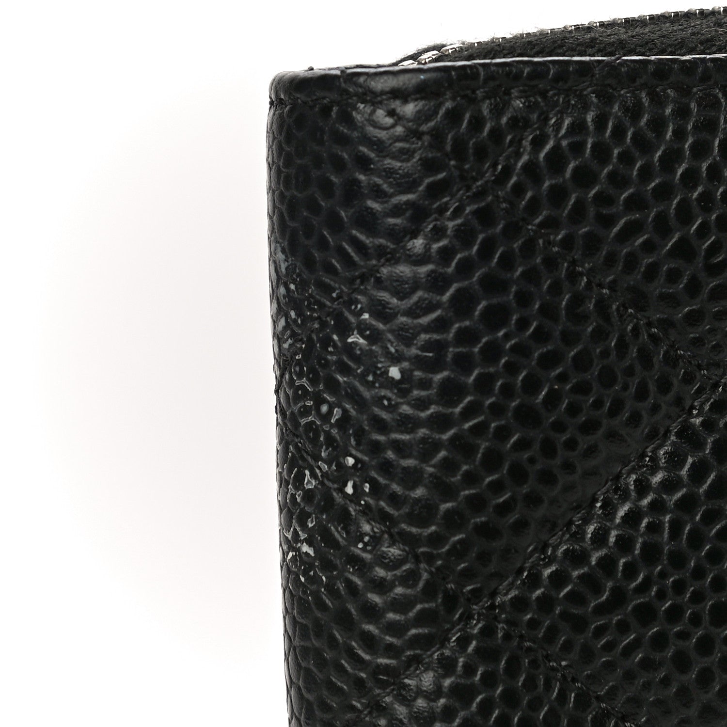 Chanel Caviar Quilted Zip Coin Purse Black 14 of 14