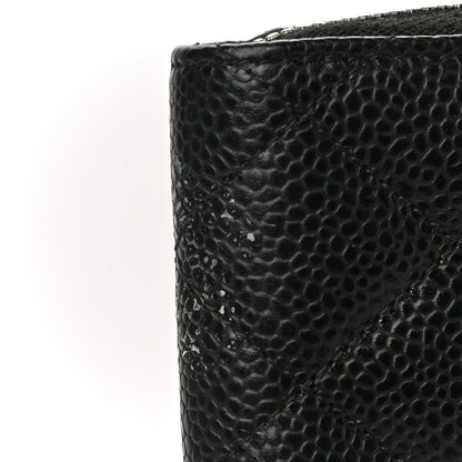 Chanel Caviar Quilted Zip Coin Purse Black 14 of 14